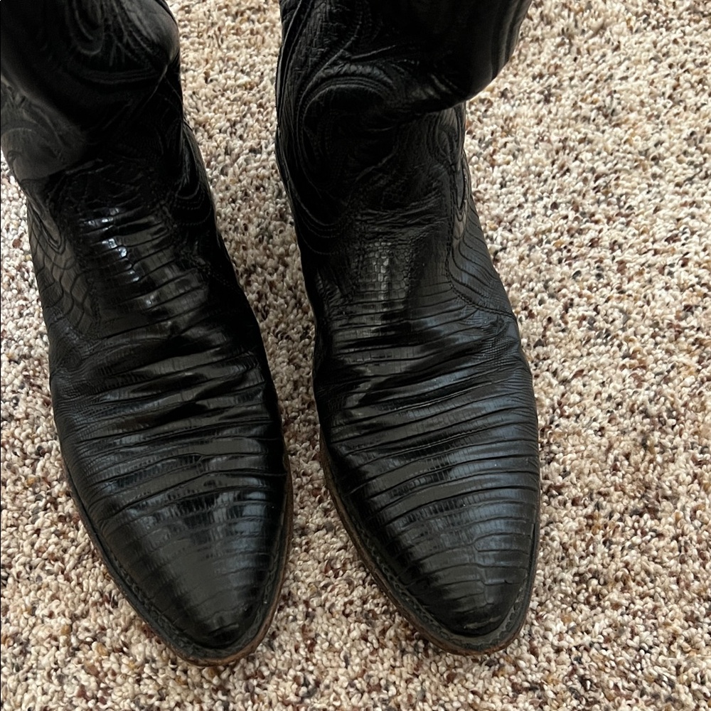 Dan Post Black Heeled Boots - Picture 5 of 5